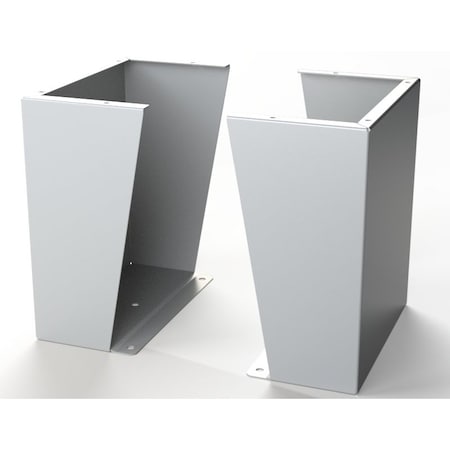 Saginaw Control & Engineering Floor Stand Kit, 18 in. H x 16 in. W x 9.12 in. L, Carbon Steel, 1 PR SCE-FK1816LG